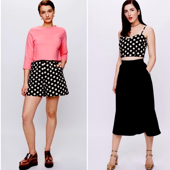 Lustre Born Free polka dot shorts and bustier set Size US 8 Medium - Picture 2 of 10